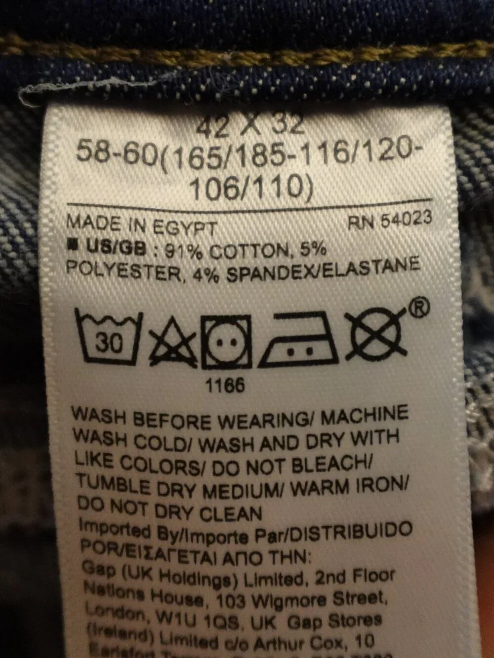 Banana Republic Tapered Fit Jeans Men’s 42x32 Dark Wash Stretch Denim‎ Stretchy